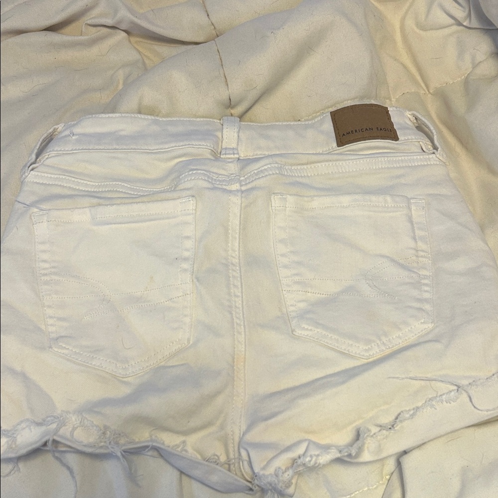 American Eagle Outfitters white Jean Shorts - Picture 2 of 2